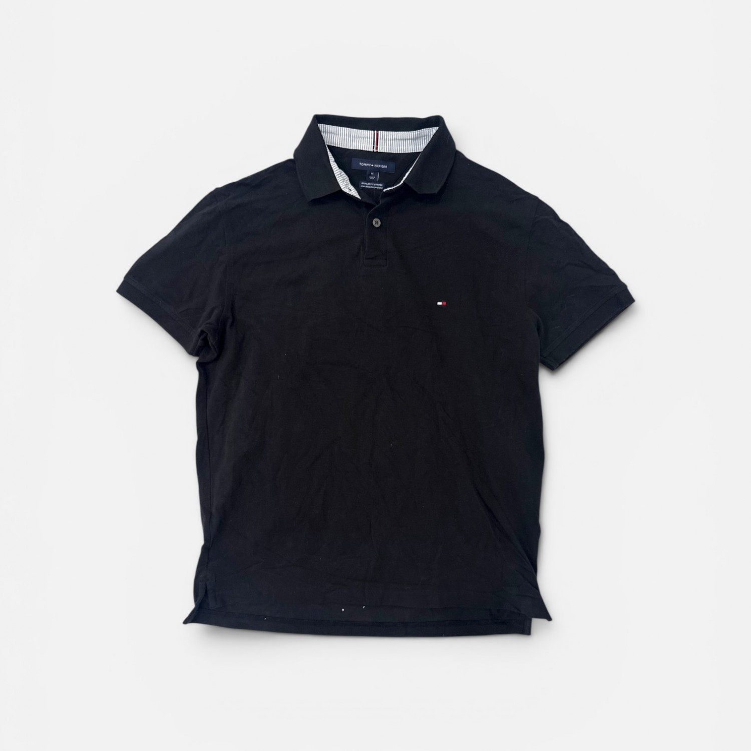 Tommy Hilfiger Μαύρη Polo Μπλούζα